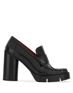 Мокасины с тисненым логотипом, черный Ferragamo