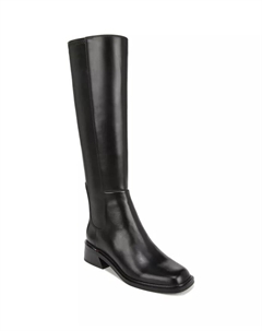 Женские высокие ботинки до колена Giselle с квадратным носком, черный Franco sarto