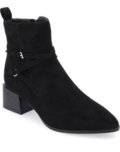Женские ботильоны Estelle на трапециевидном каблуке, черный Journee collection