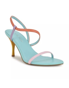 Женские слипоны Cakely с миндалевидным носком и каблуком, цвет pink orange lavender Nine west