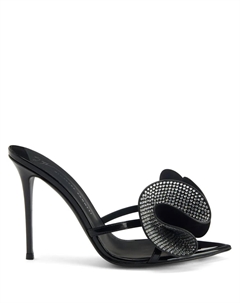 Мюли с кристаллами и аппликацией, черный Giuseppe zanotti