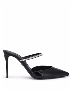 Лакированные мюли с кристаллами, черный Dolce&gabbana