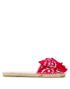 Декорированные шлепанцы Manebi, красный