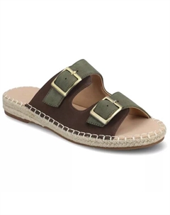 Женские эспадрильи Tresah с двойными ремешками, зеленый Journee