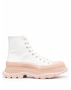 Ботинки Tread Slick на шнуровке, белый Alexander mcqueen