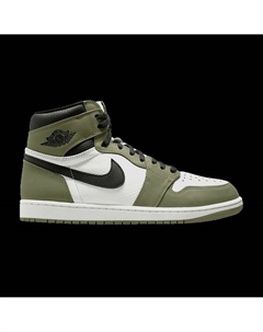 Кроссовки  1 Retro High OG 'Medium Olive', зеленый Air jordan