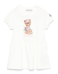 Платье с графичным принтом, белый Moncler enfant