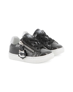 Кроссовки с блестками, черный Karl lagerfeld kids