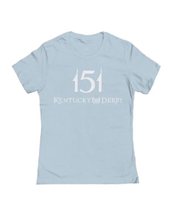 Футболка с принтом Kentucky Derby для подростков, голубой Unbranded