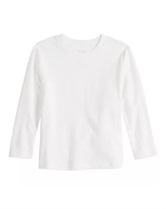 Детская футболка с длинным рукавом Essential Texture для мальчиков, белый Jumping beans