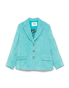 Вельветовый блейзер, синий Msgm kids