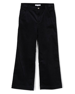Вельветовые брюки широкого кроя, синий Chloé kids