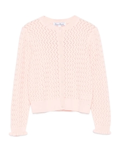 Кардиган ажурной вязки, розовый Tartine et chocolat