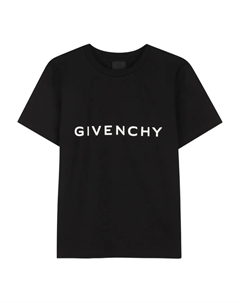 Футболка с логотипом, черный Givenchy kids