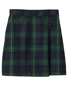 Школьная форма для девочек 7–16 лет, юбка-трапеция в тонкую клетку ниже колена, цвет hunter navy plaid Lands' end
