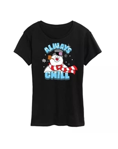 Футболка Junior'S Frosty, снеговик, Frosty, всегда холодная, черный Licensed character