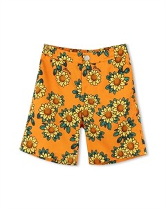 Шорты-бермуды с принтом Sunflower, оранжевый Kenzo kids