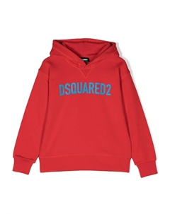 Худи с логотипом, красный Dsquared2 kids