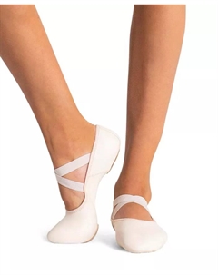 Балетки Hanami из кожи для девочек с широкой колодкой, розовый Capezio