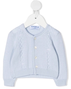 Кардиган фактурной вязки, синий Siola