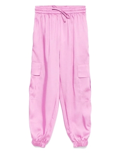 Атласные брюки карго, розовый Miss grant kids
