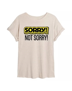 Детская худи "Sorry! Not Sorry" оверсайз, бежевый Hasbro