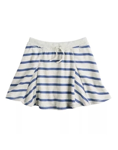 Девочки 6-20 флисовая юбка-шорты в обычном и плюс размерах, цвет navy heather stripe So