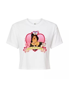 Футболка Juniors с изображением пугала и волшебника страны Оз, укороченная, белый Licensed character