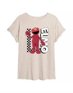 Футболка большого размера «Улица Сезам» Элмо для юниоров, бежевый Licensed character
