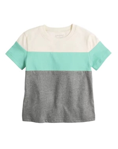 Футболка с цветными блоками для малышей, цвет medium gray Jumping beans