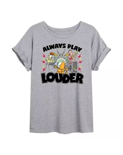 Гарфилд из Юниоров всегда играет громче, большая футболка, серый Licensed character