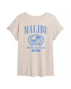Футболка Malibu с принтом для спортивного отдела, бежевый Barbie