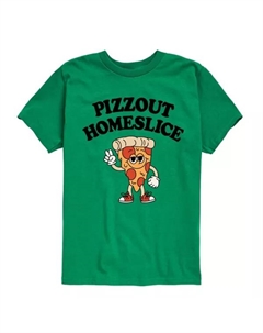 Футболка с рисунком Pizzout Homeslice для мальчиков 8-20 лет, зеленый Licensed character