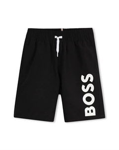 Плавки-шорты с логотипом, черный Boss kidswear