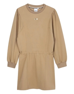 Платье-толстовка с логотипом, нейтральный Boss kidswear