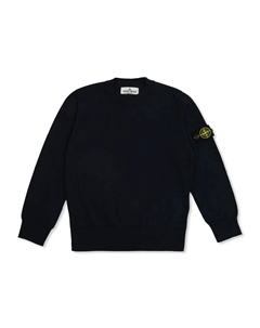 Свитер с нашивкой Compass, синий Stone island junior