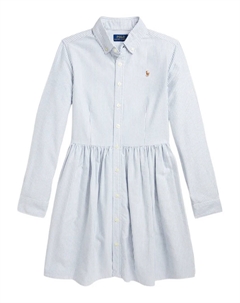 Платье-рубашка Classic Oxford, синий Polo ralph lauren kids