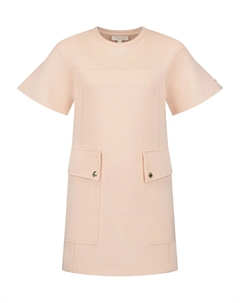 Платье мини с короткими рукавами, розовый Chloé kids