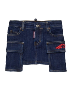 Юбка мини Icon, синий Dsquared2 kids