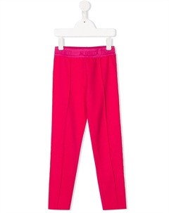 Леггинсы с логотипом на поясе, розовый Alberta ferretti kids