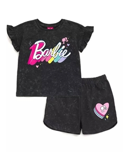 Комплект из футболки и шорт из французского терри, серый Barbie
