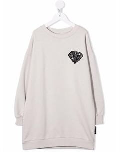 Платье с вышивкой пайетками, серый Andorine