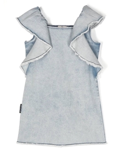 Джинсовое платье с бахромой, синий Andorine