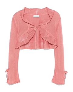 Кардиган с рукавами колокол, розовый Abel & lula