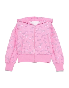 Худи с логотипом из коллаборации с Barbie, розовый Monnalisa