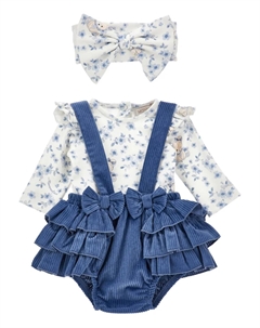 Комплект из органического хлопка, белый Monnalisa