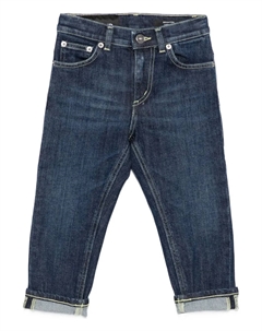 Джинсы с нашивкой-логотипом, синий Dondup kids