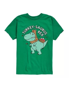 Футболка с рисунком индюказавра рекса для мальчиков 8-20 лет, зеленый Licensed character