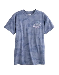 Футболка с принтом oversize для девочек 7-20 лет с коротким рукавом в обычном и плюс размерах, цвет doodle icon grid So