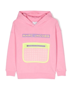 Худи с вышитым логотипом, розовый Marc jacobs kids